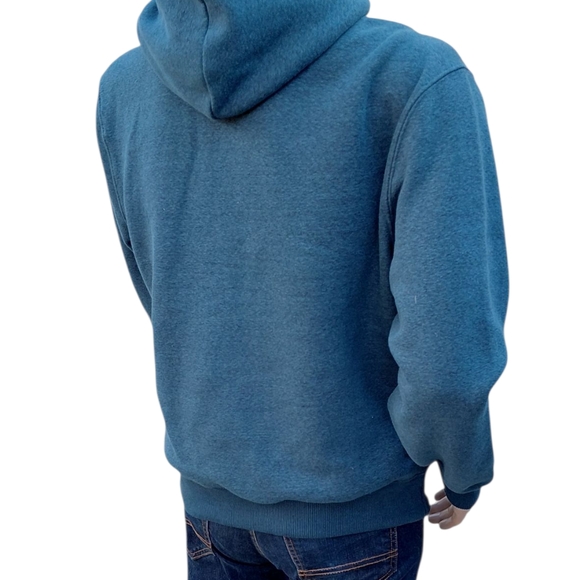 8272....Blue Pullover Hoodie Size Medoum - Picture 4 of 6